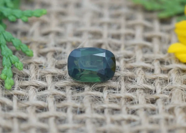 Dark green sapphire